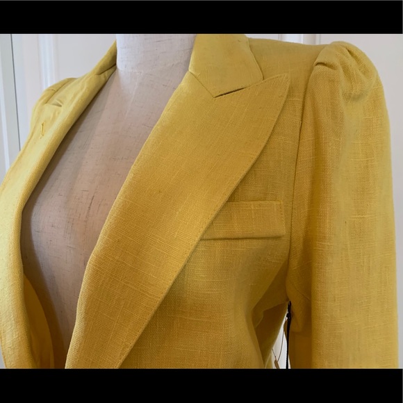 SMYTHE Mildred Linen Blazer, Size 10 - Picture 5 of 12